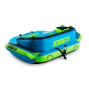 Guests Enjoying The Jobe Sports Binar 3 Towable Tube On The Ocean, Ride Seated Or Chariot Style. Super-Easy To Climb Back Into. Fast Inflate And Connect. 3 Year Warranty.