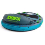 Yacht Crews Quickly And Easily Deploying The Premium Compound 3 Towable Tube Towable Inflatable From The Swim Platform