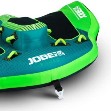 Crew Demonstrating The Compact Footprint And Easy Storage Of The Jobe Sports Rodeo 2 Towable Tube Towable Inflatable