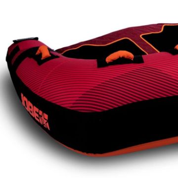 Crew Demonstrating The Compact Footprint And Easy Storage Of The Jobe Sports Tribal 3 Towable Tube Towable Inflatable