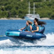 Close-Up Of The Premium Yacht Grade Features Of The Jobe Sports Proton 3 Towable Tube Towable Inflatable