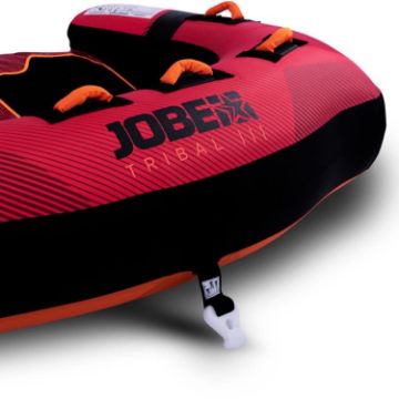 The Jobe Sports Tribal 3 Towable Tube Towable Inflatable Arranged On A Superyacht Beach Club Platform