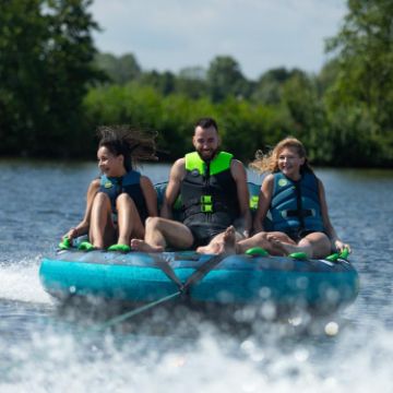 Profile View Showing The Sleek Engineering And Premium Design Of The Jobe Sports Compound 3 Towable Tube Towable Inflatable