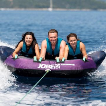 Profile View Showing The Sleek Engineering And Premium Design Of The Jobe Sports Scout 3 Towable Tube Towable Inflatable