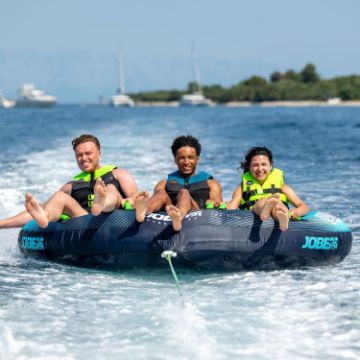 Profile View Showing The Sleek Engineering And Premium Design Of The Jobe Sports Rumble 3 Towable Tube Towable Inflatable