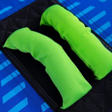 Detailed Close-Up Of The Heavy-Duty Marine Grade Materials And Construction Of The Jobe Sports Ridge 2 Towable Tube Towable Inflatable
