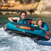 Detailed Close-Up Of The Heavy-Duty Marine Grade Materials And Construction Of The Jobe Sports Proton 2 Towable Tube Towable Inflatable