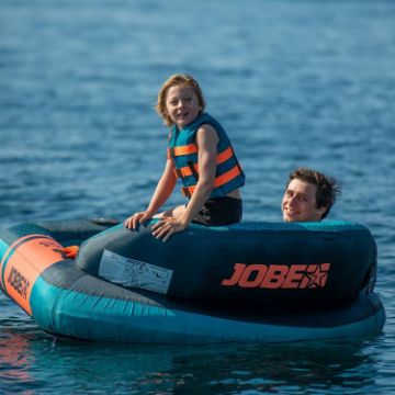Close-Up Of The Premium Yacht Grade Features Of The Jobe Sports Proton 2 Towable Tube Towable Inflatable
