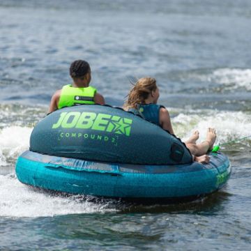 Close-Up Of The Premium Yacht Grade Features Of The Jobe Sports Compound 2 Towable Tube Towable Inflatable