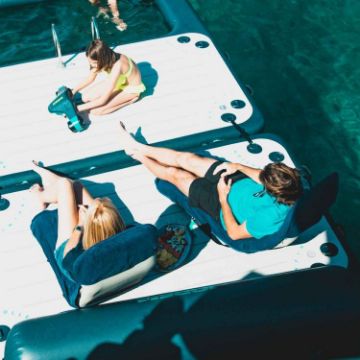 Jobe Sports Chair Towel Midnight Blue Lounger, Premium Marine Water Sports Gear Packed Neatly For Compact Superyacht Storage