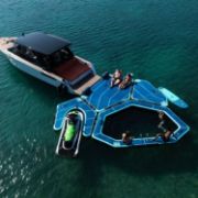The Jobe Sports Infinity Island Platform Arranged On A Superyacht Beach Club Platform