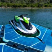 The Jobe Sports Infinity Jetski Dock Platform Arranged On A Superyacht Beach Club Platform