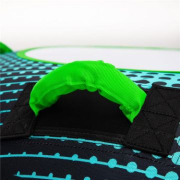Yacht Crews Quickly And Easily Deploying The Premium Rumble 1 Towable Tube Towable Inflatable From The Swim Platform