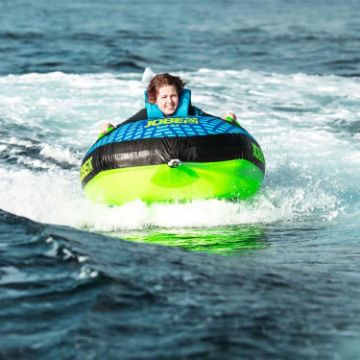 Close-Up Of The Premium Yacht Grade Features Of The Jobe Sports Ridge 1 Towable Tube Towable Inflatable