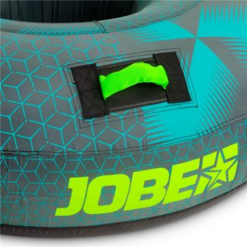 Detailed Close-Up Of The Heavy-Duty Marine Grade Materials And Construction Of The Jobe Sports Hotseat 1 Towable Tube Towable Inflatable