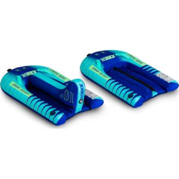 Detailed Close-Up Of The Heavy-Duty Marine Grade Materials And Construction Of The Jobe Sports Shark 1 Towable Tube Towable Inflatable