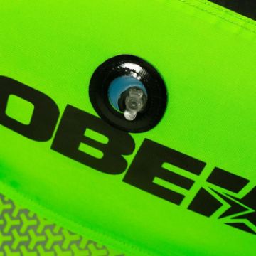 Detailed Close-Up Of The Heavy-Duty Marine Grade Materials And Construction Of The Jobe Sports Trooper Towable Tube Towable Inflatable
