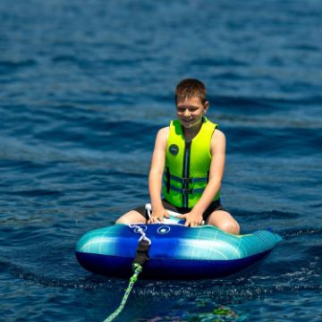 Profile View Showing The Sleek Engineering And Premium Design Of The Jobe Sports Shark 1 Towable Tube Towable Inflatable