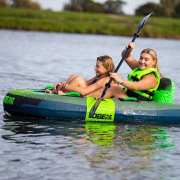 The Jobe Sports Trooper Towable Tube Towable Inflatable Arranged On A Superyacht Beach Club Platform