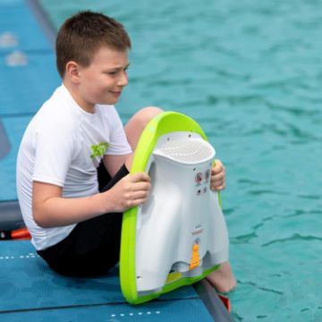 Profile View Showing The Sleek Engineering And Premium Design Of The Jobe Sports Flux Kickboard Water Sled