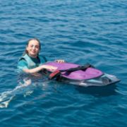 The Jobe Sports Slash Kneeboard Arranged On A Superyacht Beach Club Platform