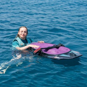 The Jobe Sports Slash Kneeboard Arranged On A Superyacht Beach Club Platform