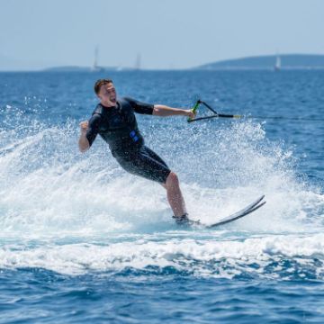 Profile View Showing The Sleek Engineering And Premium Design Of The Jobe Sports Mode Water Skis