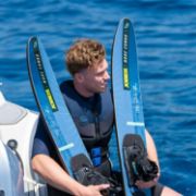 Charter Guests Enjoying The Mode, High-End Water Sports Equipment From Yacht Toys™