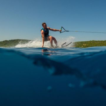 Charter Guests Enjoying The Allegre 67, High-End Water Sports Equipment From Yacht Toys™