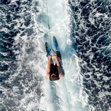 Jobe Sports Allegre 67 Water Skis, Premium Marine Water Sports Gear Packed Neatly For Compact Superyacht Storage