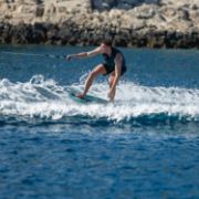 Crew Demonstrating The Compact Footprint And Easy Storage Of The Jobe Sports Chipper Hybrid Board