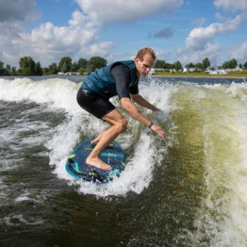 Charter Guests Enjoying The Easy-Up Rope, High-End Water Sports Equipment From Yacht Toys™