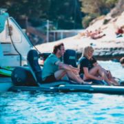 Detailed Close-Up Of The Heavy-Duty Marine Grade Materials And Construction Of The Jobe Sports Core Infinity Lounger Bundle