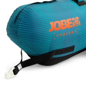 Guests Enjoying The Jobe Sports Chaser Towable 4P On The Ocean, Classic Banana-Boat Style. Hours Of Fun For Any Type Of Guest. Super-Easy To Climb Back Into. Fast Inflate And Connect. 3 Year Warranty.