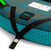 Yacht Crews Quickly And Easily Deploying The Premium Compound Towable 4P Towable Inflatable From The Swim Platform
