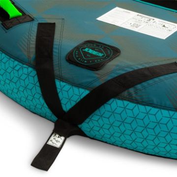 Yacht Crews Quickly And Easily Deploying The Premium Compound Towable 4P Towable Inflatable From The Swim Platform
