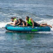 Close-Up Of The Premium Yacht Grade Features Of The Jobe Sports Compound Towable 4P Towable Inflatable