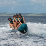 Profile View Showing The Sleek Engineering And Premium Design Of The Jobe Sports Chaser Towable 4P Towable Inflatable