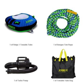 The Yacht Toys Ridge 1 Bundle Towable Inflatable Package, A Luxury Marine Water Toy By Yacht Toys™