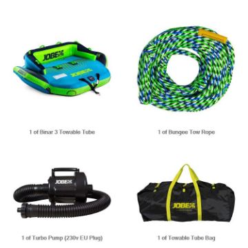 YACHT TOYS - BINAR 3 BUNDLE TOWABLE BUNDLE TURQUIOSE GREY 3P-1