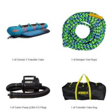 YACHT TOYS - CHASER 3 BUNDLE TOWABLE BUNDLE TURQUIOSE GREY 3P-1