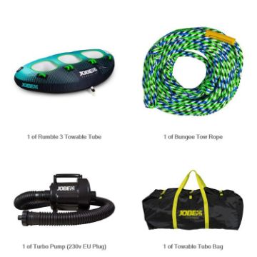 YACHT TOYS - RUMBLE 3 BUNDLE TOWABLE BUNDLE TURQUIOSE GREY 3P-1
