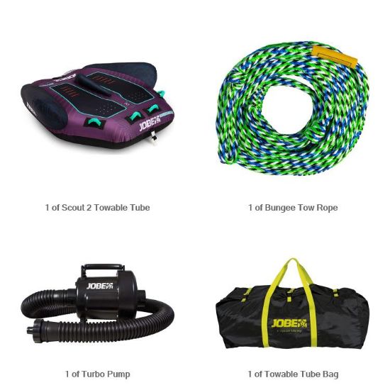 The Yacht Toys Scout 2 Bundle Towable Inflatable Package, A Luxury Marine Water Toy By Yacht Toys™