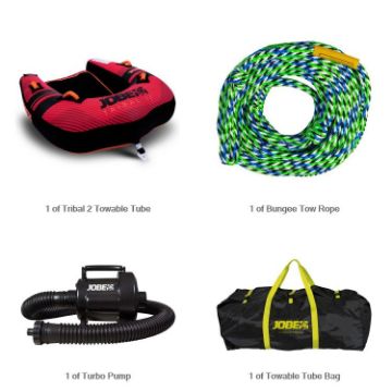 YACHT TOYS - TRIBAL 2 BUNDLE TOWABLE BUNDLE RED 2P-1