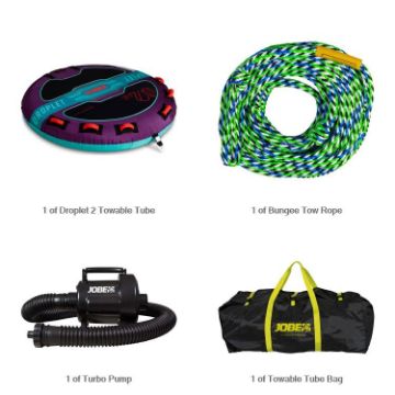 YACHT TOYS - DROPLET 2 BUNDLE TOWABLE BUNDLE PURPLE 2P-1