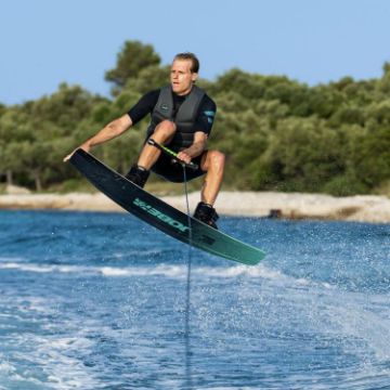 The Yacht Toys Core Prolix Wakeboard Bundle Arranged On A Superyacht Beach Club Platform