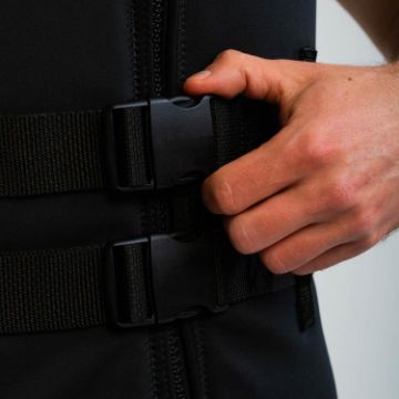 Yacht Crews Quickly And Easily Deploying The Premium Unisex Neoprene Vest Buoyancy Aid From The Swim Platform