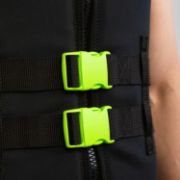 Yacht Crews Quickly And Easily Deploying The Premium Unisex Neoprene Vest Buoyancy Aid From The Swim Platform