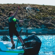 Crew Demonstrating The Compact Footprint And Easy Storage Of The Jobe Sports Unisex Neoprene Vest Buoyancy Aid