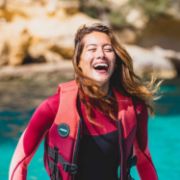 Close-Up Of The Premium Yacht Grade Features Of The Jobe Sports Womens Neoprene Vest Buoyancy Aid
